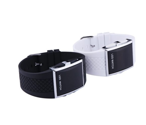 Men Women Casual Unisex White Black LED Digital Sports Wrist Watch Wristwatch Date Clock - Image 5