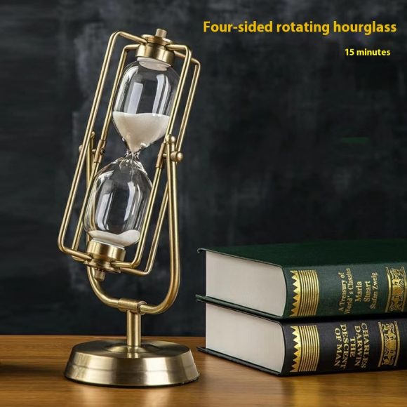 Creative Wooden Hourglass Timer 15 Minutes Desk Study Room Decoration - Image 6