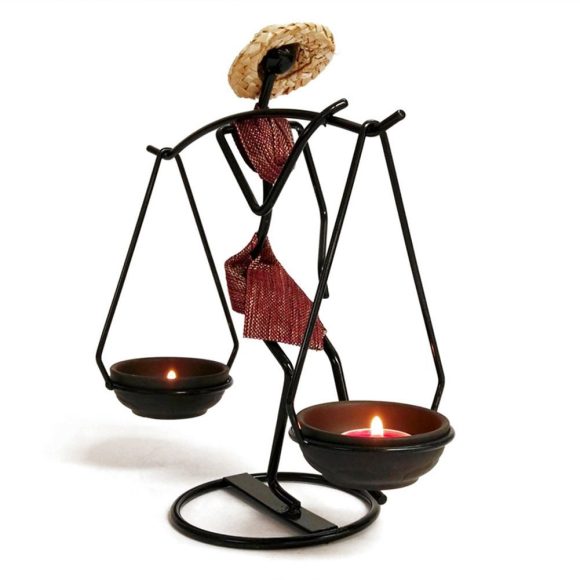 Candle Holder Romantic Candle Holder Carrying Girl Decoration - Image 3