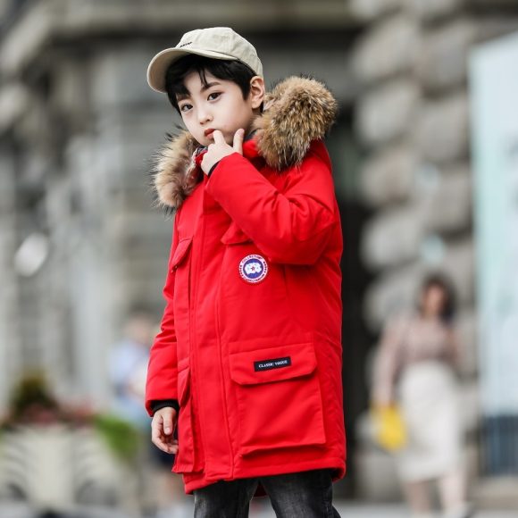 Down jacket boy with long thickening - Image 5