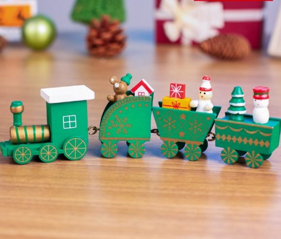 4pcs Mini Wood Train Toys - Image 7