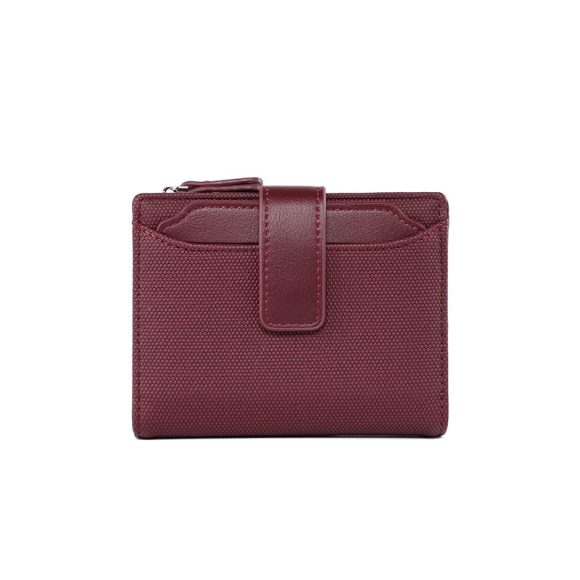 Women's Short Solid Color Leather Wallet - Image 6