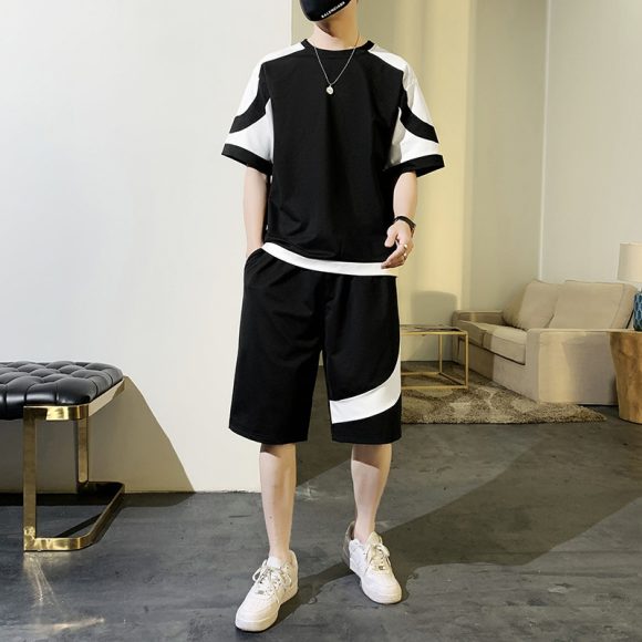 Summer Short-sleeved T-shirt Men's Casual Suit - Image 7