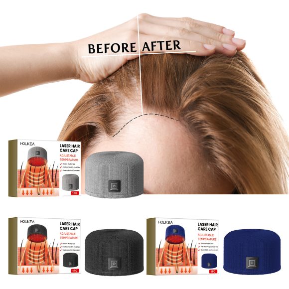 Houkea Dense Toupee Hair Repair Manic Thick Hairline Fixation Head Massage Care Heating Cap - Image 10