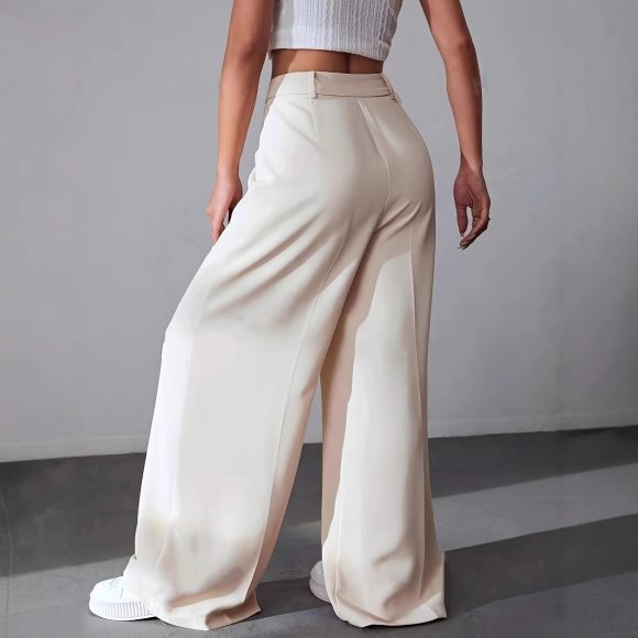 European And American New Women's Trousers Solid Color Casual Straight Pants - Image 6