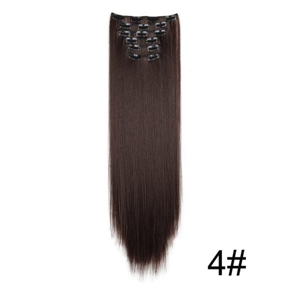 Wig Extensions 6-piece Set, Long Straight Hair - Image 8