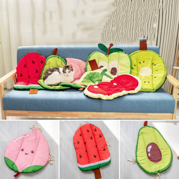 Dog Cooling Mat Pet Beds Cat Rug Ice Silk Pet Self Cooling Pad Blanket Summer Washable Oxford Farbric Cooling Down Summer Fruit - Image 10