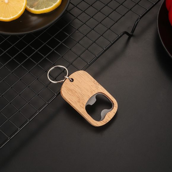 Stainless Steel Beer Screwdriver Keychain