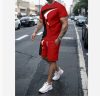 Men's Casual T-shirt Shorts Two-piece Printed Sportswear - Image 4