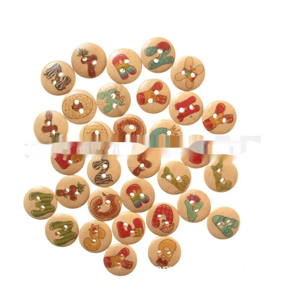 English Alphabet Early Education Wooden Button - Image 4