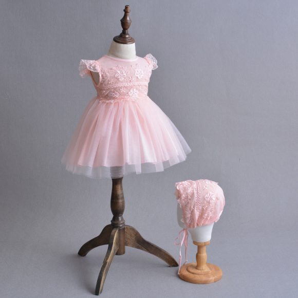The Summer Baby Baby Princess Dress Dress Lightweight Breathable Mesh Lace Dress Moon Age - Image 5