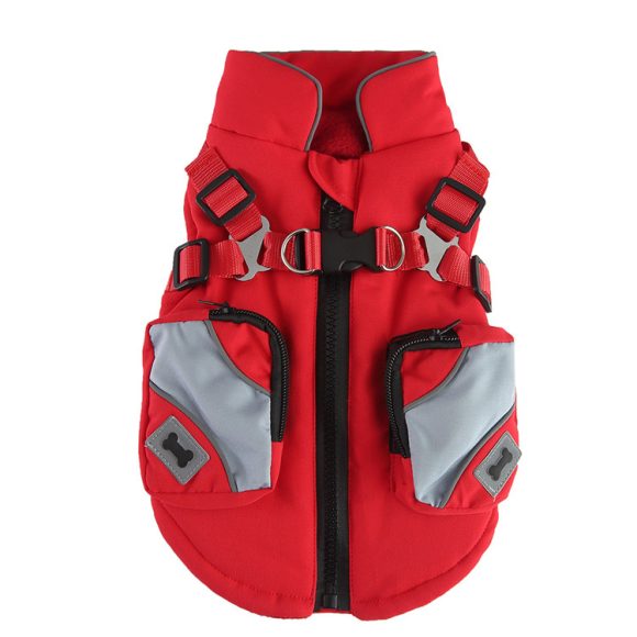Pet Winter Cotton Dog Clothes Zipper Jacket Dog Supplies - Image 2