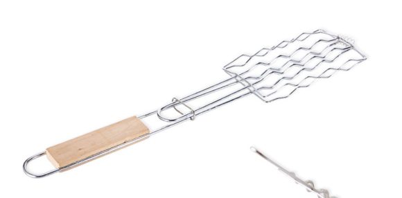 Outdoor Grilling Accessories Barbecue Tools Wooden Handle Sausage Clip Barbecue Clip Vegetable Clip Barbecue Rack - Image 4