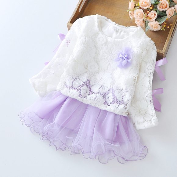 Wear a dress on behalf of autumn baby child Princess Dress girls dress baby clothes two piece autumn - Image 8