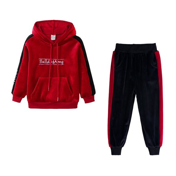 Fashion Girls Long Sleeve Two-piece Sports Suit - Image 3