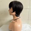 Short Straight Wig Women's Short Hair Head Cover Real Human Hair - Image 9