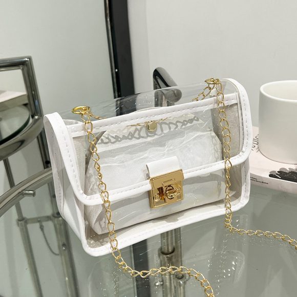 Summer Shoulder Messenger Bag Transparent - Image 6