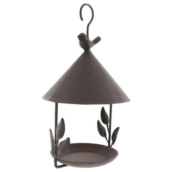 American made old wrought iron bird feeder - Image 6