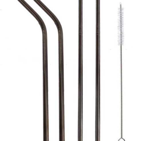 Colourful Reusable Stainless Steel Straws - Image 2