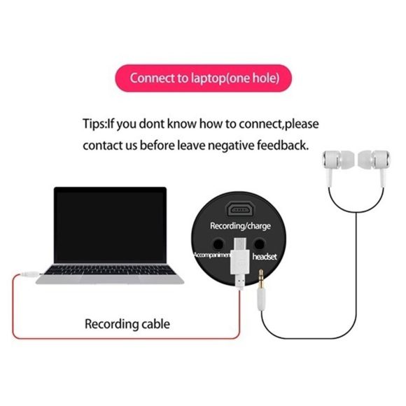 Phone K song condenser sound card microphone - Image 4
