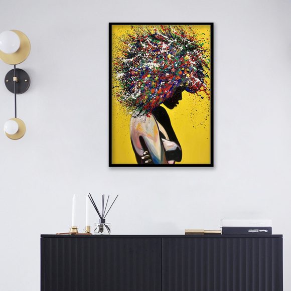Girl portrait canvas print oil wall art poster - Image 3