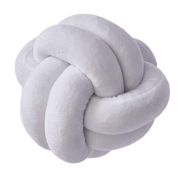 Knotted Plush Ball Design Round Throw Pillow - Image 3
