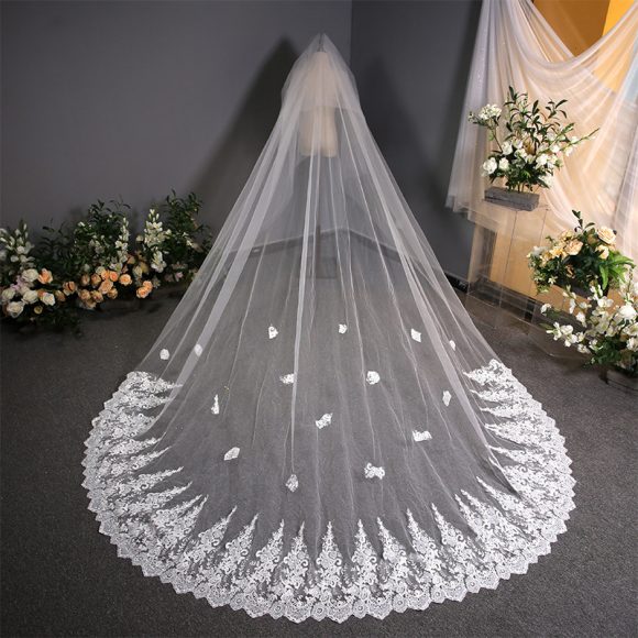 Lace Lace Wedding Dress Trailing Bridal Headdress - Image 4