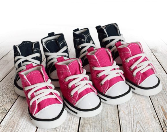 Pet denim canvas shoes dog shoes, sports and leisure waterproof non-slip dog shoes breathable and comfortable - Image 2