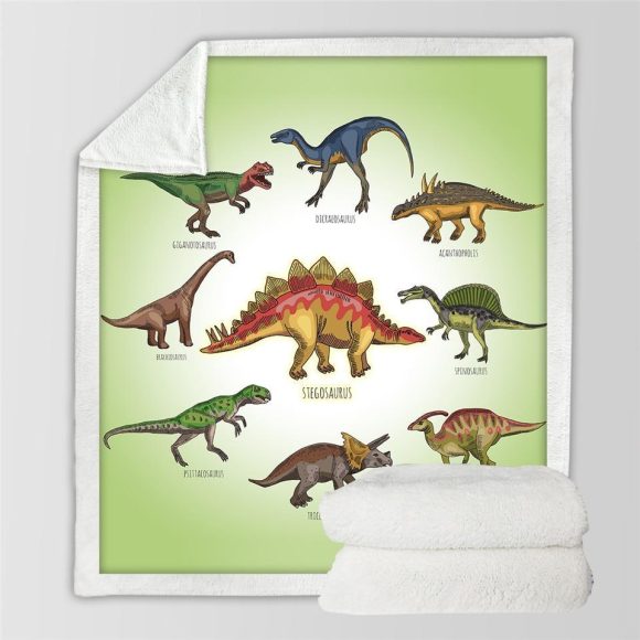 Kids Children Dinosaur Fluffy Soft Cotton Blanket Jurassic Cartoon Boys Girl Throw Blankets For Beds Home Textile Bedding Outlet - Image 5