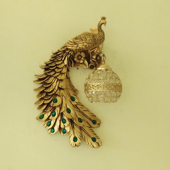 Retro Corridor Aisle Living Room Bedroom Hotel Decoration Project LED Peacock Wall Lamp - Image 2