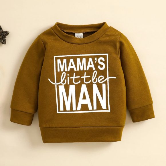 Brown Coat Newborn Baby Girl Alphabet Top - Image 3