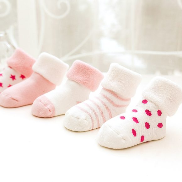 Autumn and winter thick warm children's socks terry cute tube socks men and women baby socks baby socks - Image 2