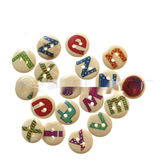 English Alphabet Early Education Wooden Button - Image 8