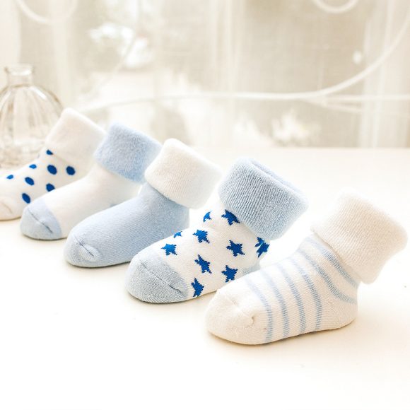Autumn and winter thick warm children's socks terry cute tube socks men and women baby socks baby socks - Image 3