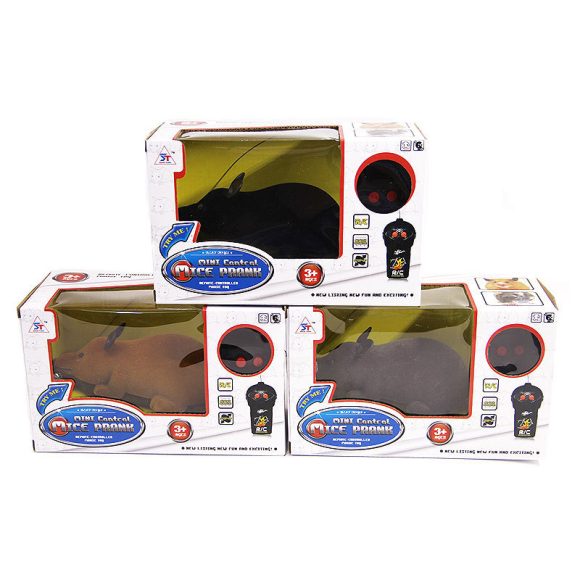 New flocking electric remote control simulation funny cat mouse color box packaging cat toy pet supplies self-contained battery - Image 4