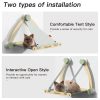 Cat Hammock Pet Hanging Beds Cat Sunny Window Seat Mount Soft Pet Shelf Seat Beds Holds Up to 30 lbs Detachable Cat Supplies - Image 6