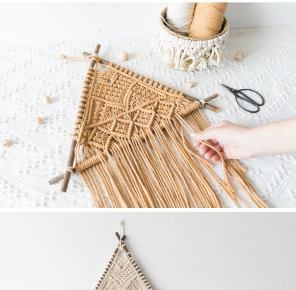 Macrame Wall Hanging Nordic Indoor Wall Tapestry - Image 4