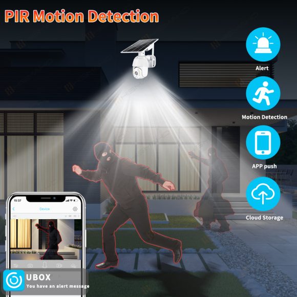 4G SIM Card Security Protection LTE Camera 1080P IP WIFI Wireless Smart Home CAM 8W Solar Panel Battery Outdoor Night Vision - Image 3