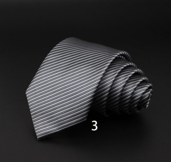 Men's Striped British Gentleman Polyester Fiber Tie - Image 10