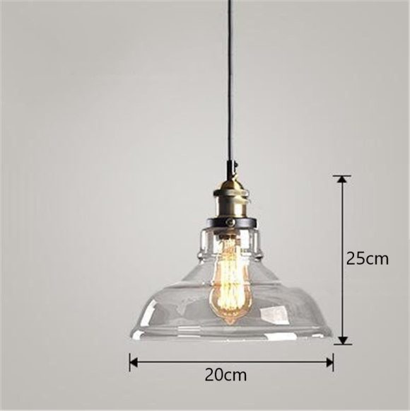 Nordic Industrial Home Bedroom Glass Chandelier - Image 4