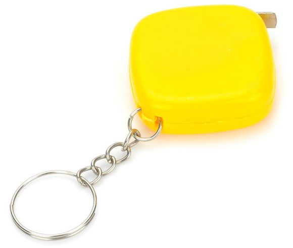 1M Mini Measuring Tape With Key Buckle Portable Random Color Hand Tools With Centimeter And Inch Scale - Image 3