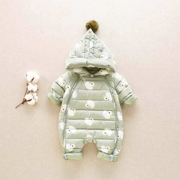 Baby winter white down jacket - Image 2