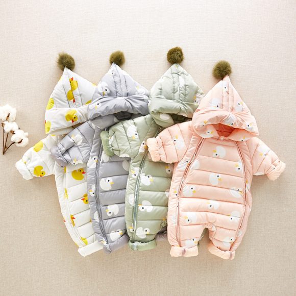 Baby winter white down jacket - Image 6