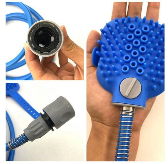 Pet Bathing Tool Pet Dog Convenient Clean Water Pipe Spray Nozzle Strap - Image 4