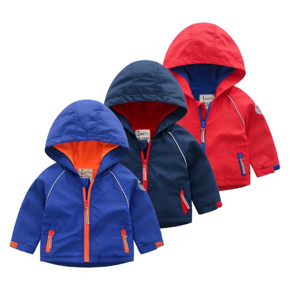 Boys' Hooded  Autumn  Clothing Children's Fleece Jacket - Image 3