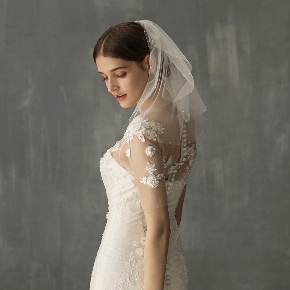 Women's Retro Short Wedding Bride Headdress - Image 8