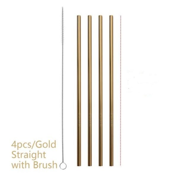 Colourful Reusable Stainless Steel Straws - Image 8