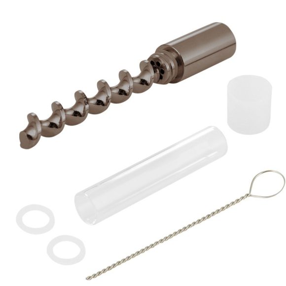 Spiral Pipe Atomizer Pipe Glass Twisty Blunt Dry Herb - Image 7