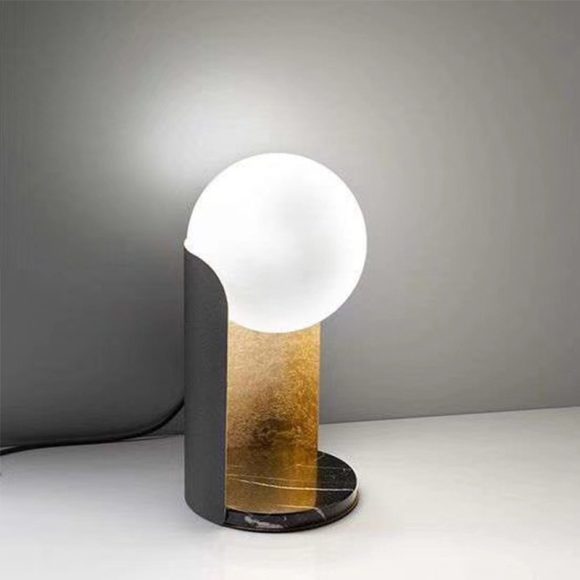 Marble Table Lamp Glass Ball Bedroom Bedside - Image 3