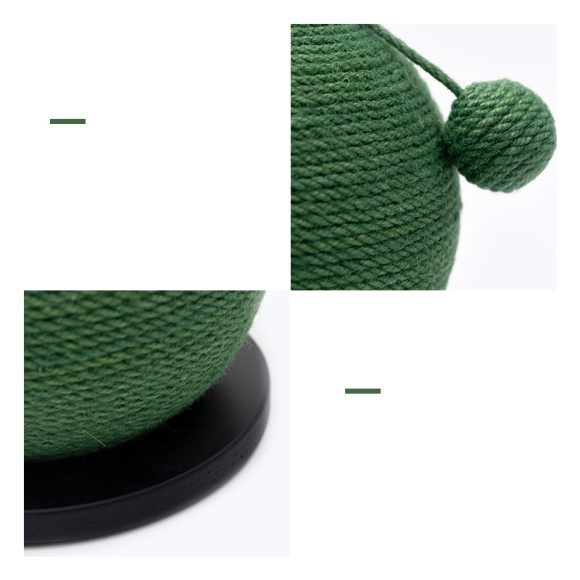 Cat Scratching Ball Board Toy Cactus Shape Scratch Sisal Post - Image 2